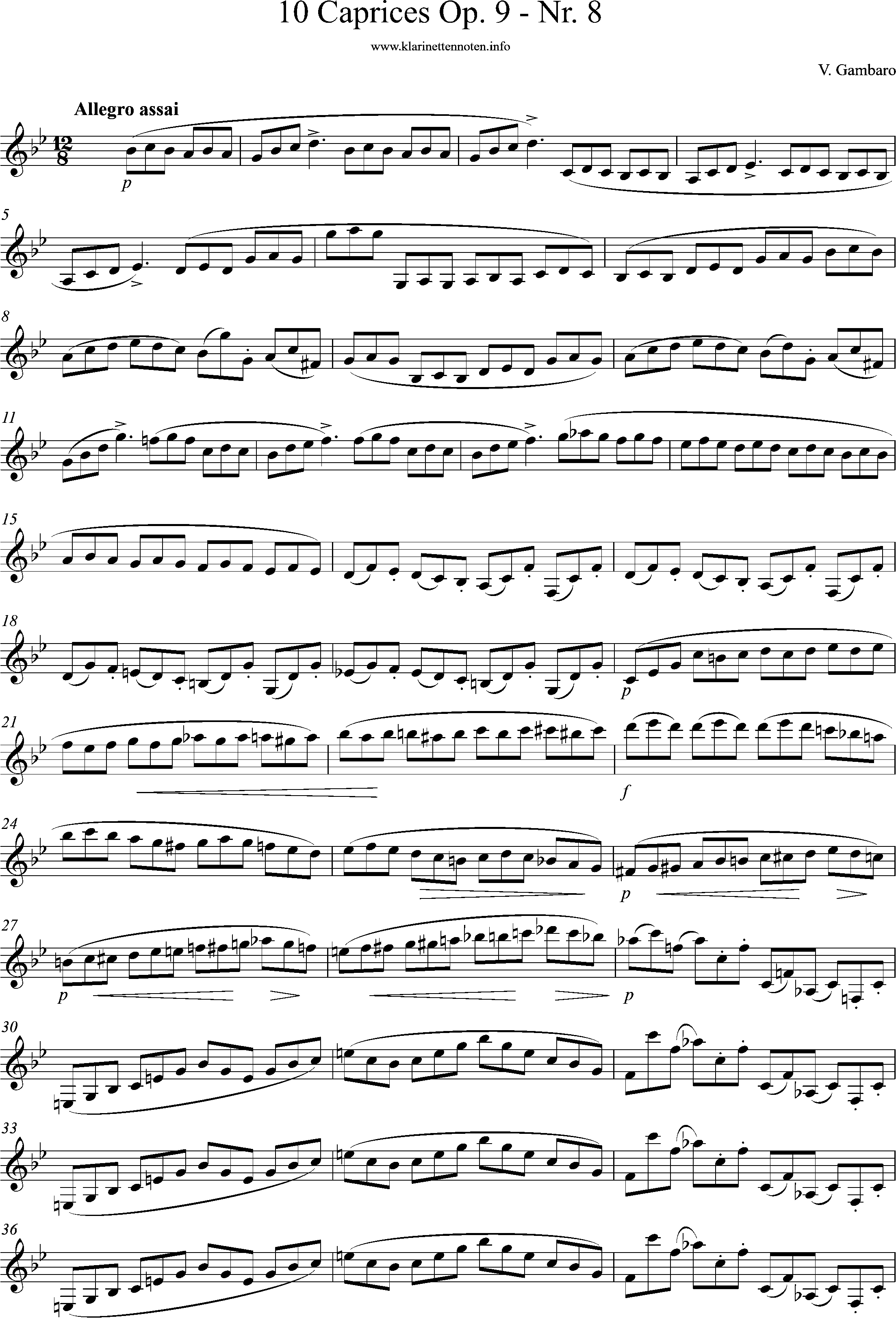 10 Caprices op. 9, Nr-8, page 1